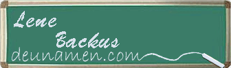 Lene Backus Visitenkarte